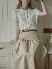 Trèfle Blanc Pintuck Blouse F0723