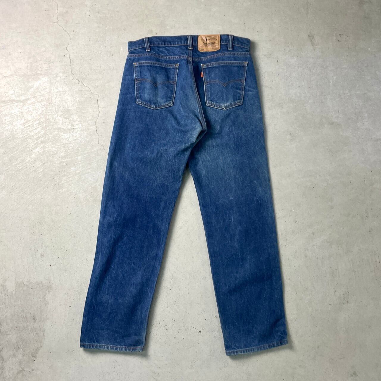 80s USA製 リーバイス 505 ストレートデニム 35 vintage 80年代 USA製 Levi's リーバイス 505 ストレートデニムパンツ オレンジ
