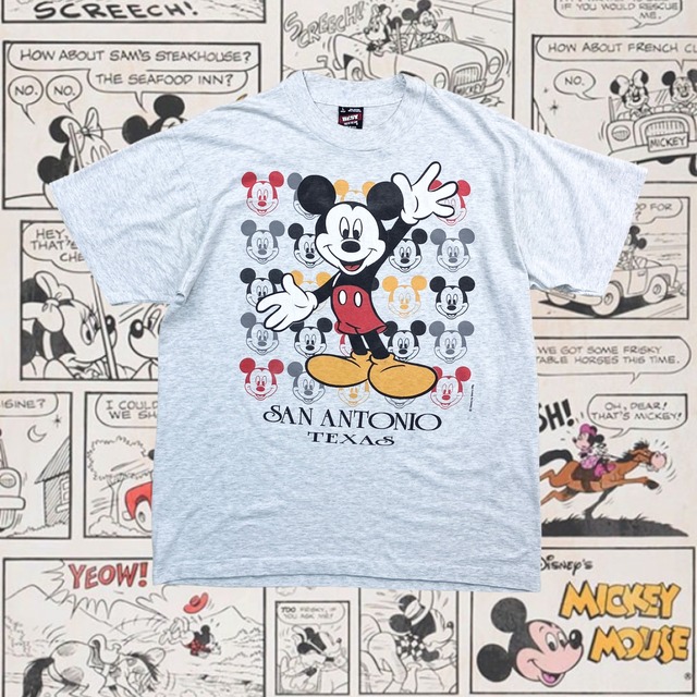 90s Mickey Mouse SAN ANTONIO TEXAS Souvenir T-Shirt
