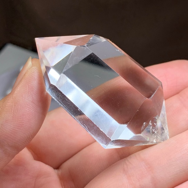 2.透明✩水晶ダブルポイント