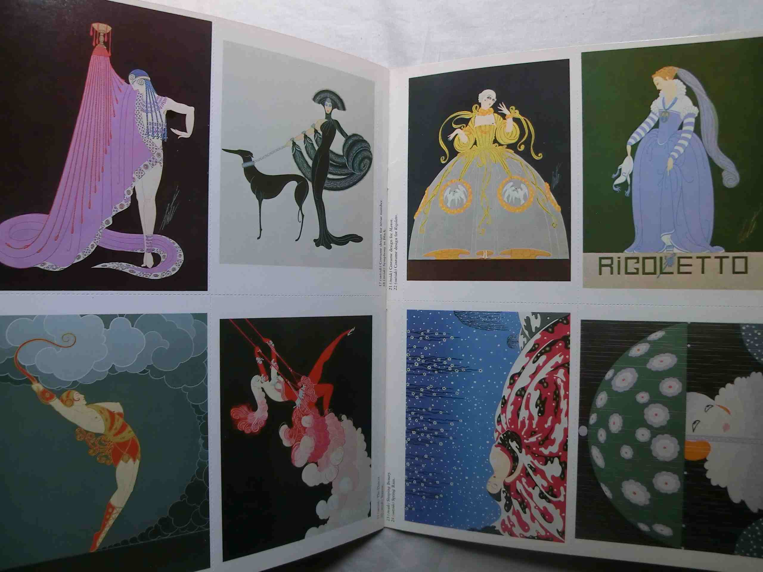 エルテ Erte ポストカード 24点 アールデコ/ファッションイラスト/女性