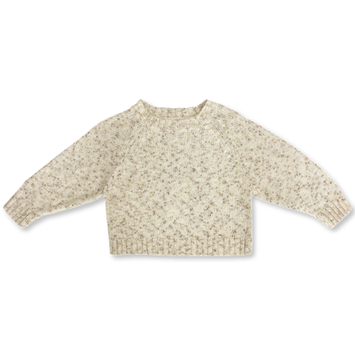 【即納】送料無料[GROWN] Organic Funfetti Raglan Pull Over (Splice) - AW24