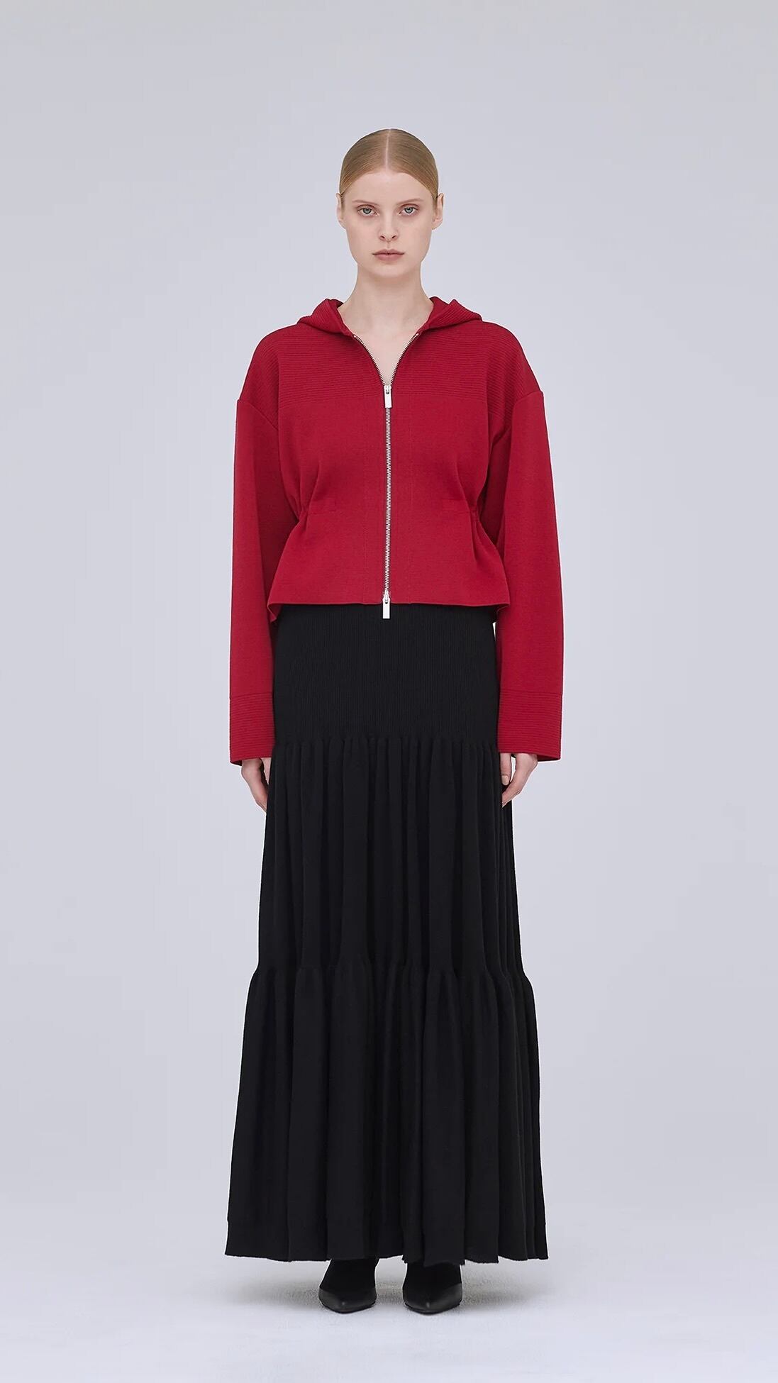 CFCL】TW MILAN RIB CROPPED HOODIE JACKET | idealclasse