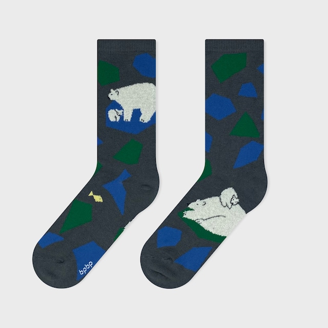 【松尾ミユキ】SOCKS POLAR BEAR シロクマ ソックス