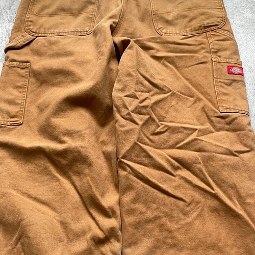 ブラウン コットンダブルニー チビタグ Dickies 36×32 詳細写真18