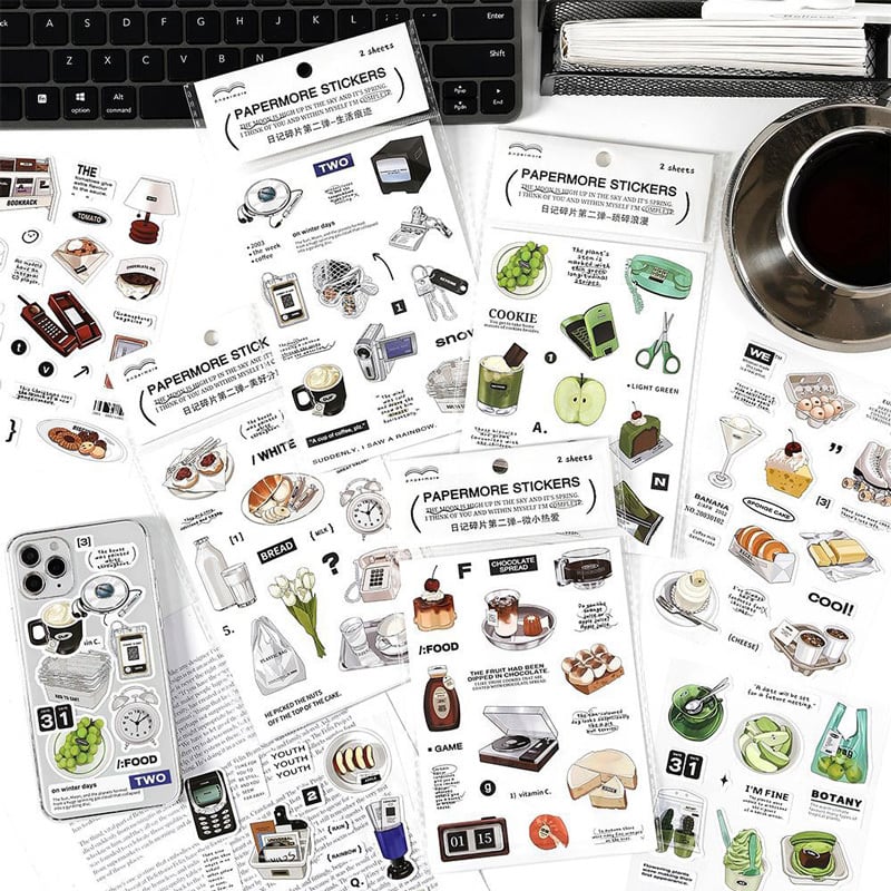 seal-0274|Food & Cafe Sticker|手帳デコ コラージュ 素材