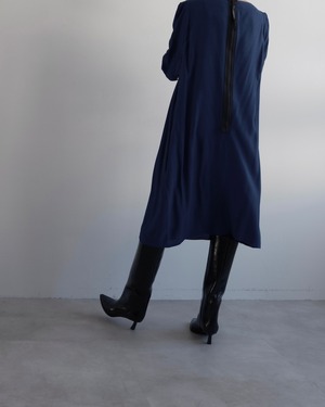 MARNI　BACK ZIP LONG SLEEVE DRESS