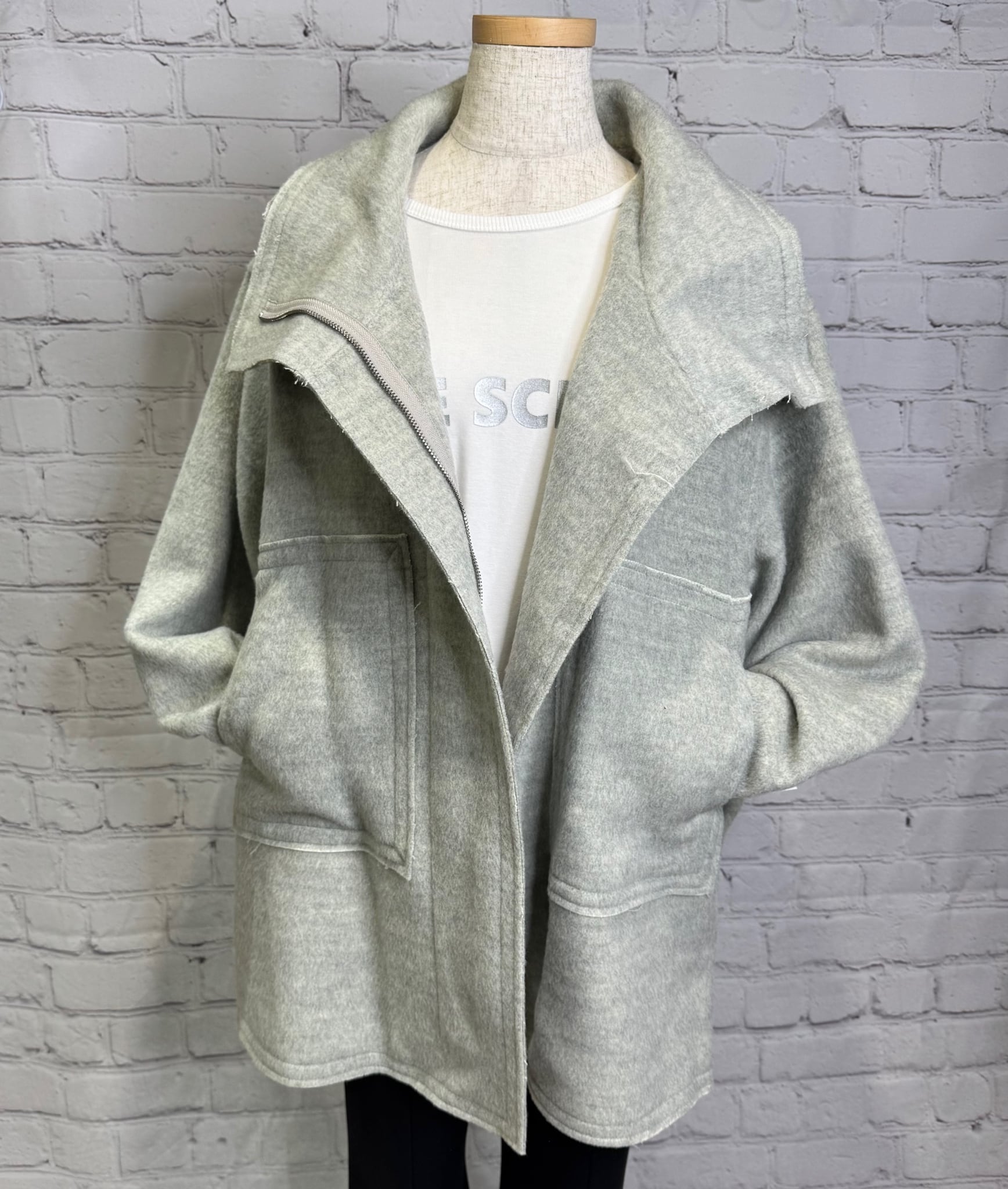 SALE！CYAN TOKYO シアントーキョー ウーリーシャギーハーフコート