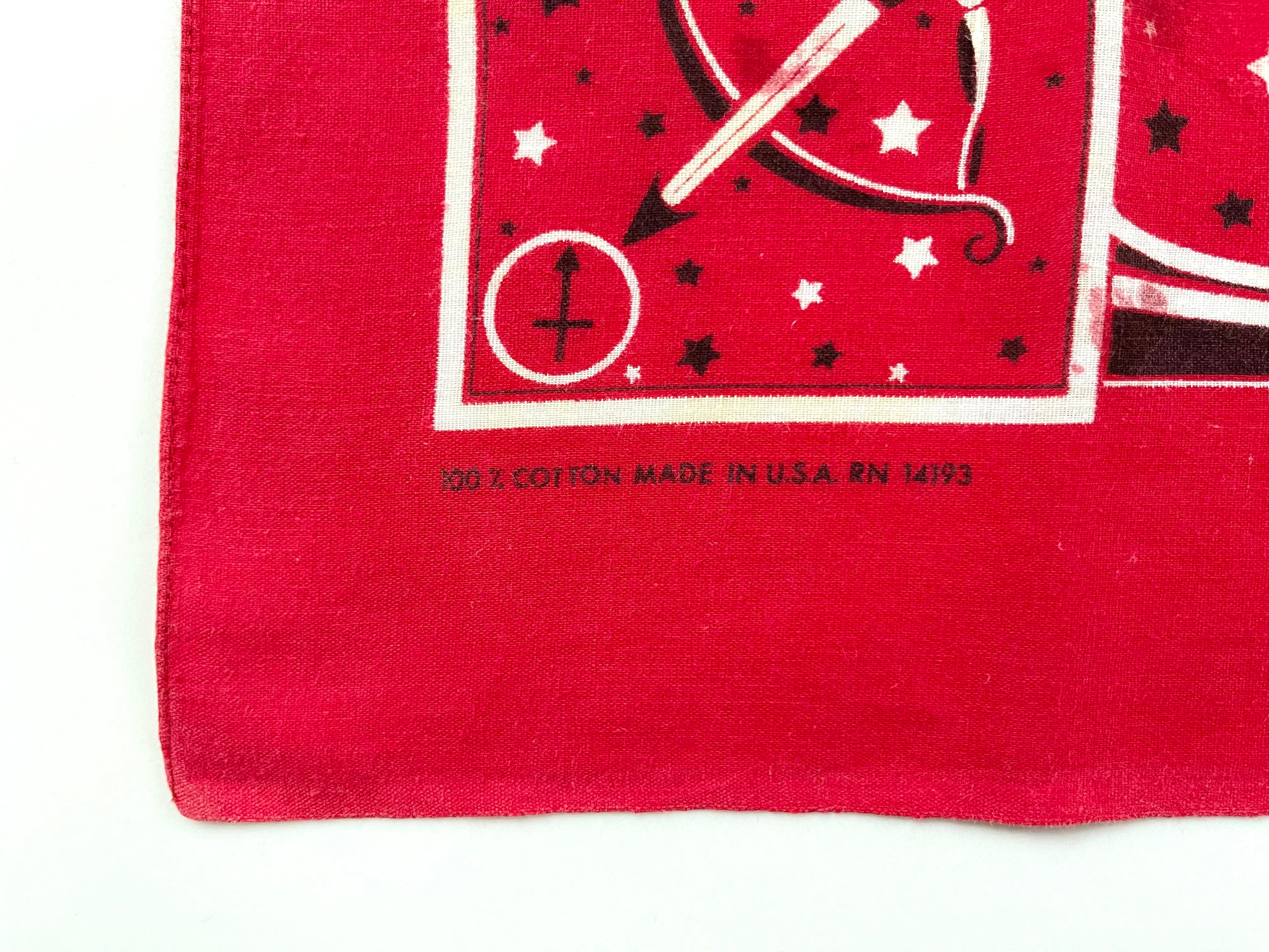 レア】70s いて座 Sagittarius 星座 ヴィンテージ バンダナ | swallows