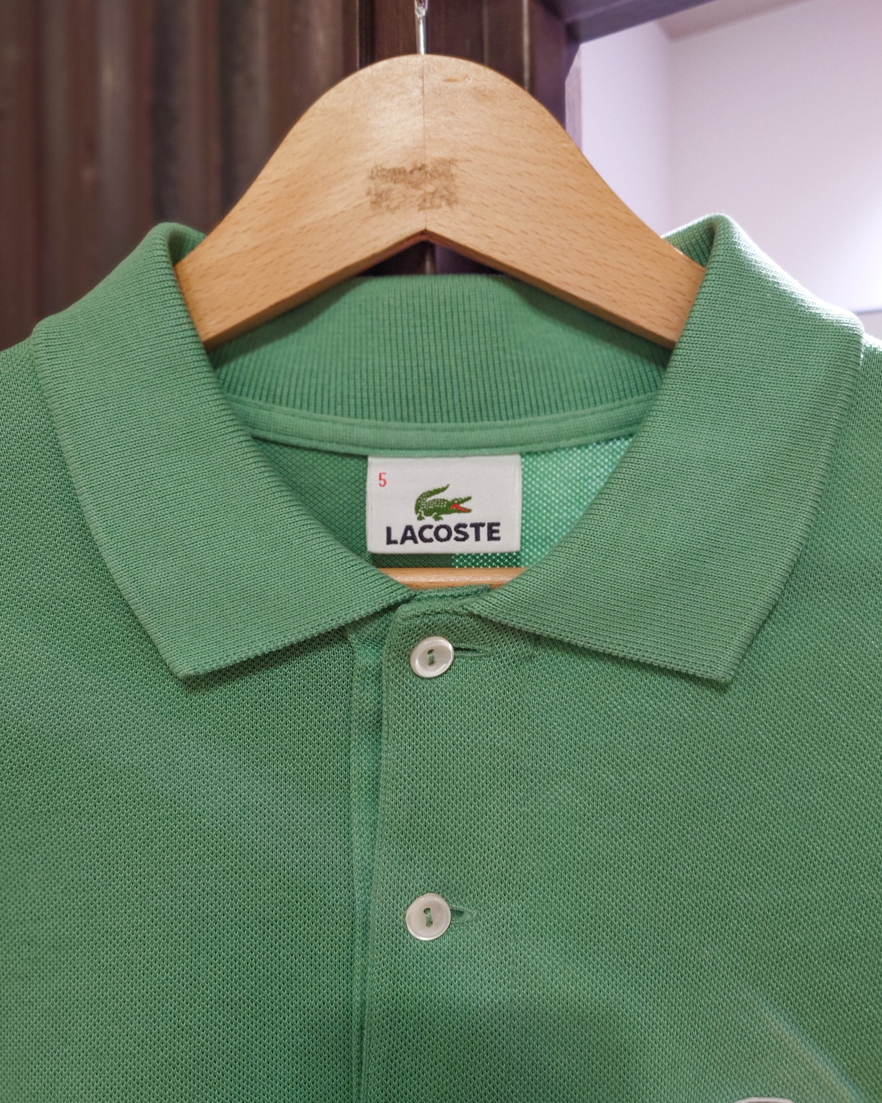 【希少・フランス製】LACOSTE 長袖ポロシャツ グリーン サイズ5 希少・フランス製】LACOSTE 長袖ポロシャツ グリーン サイズ5 【公式通販】