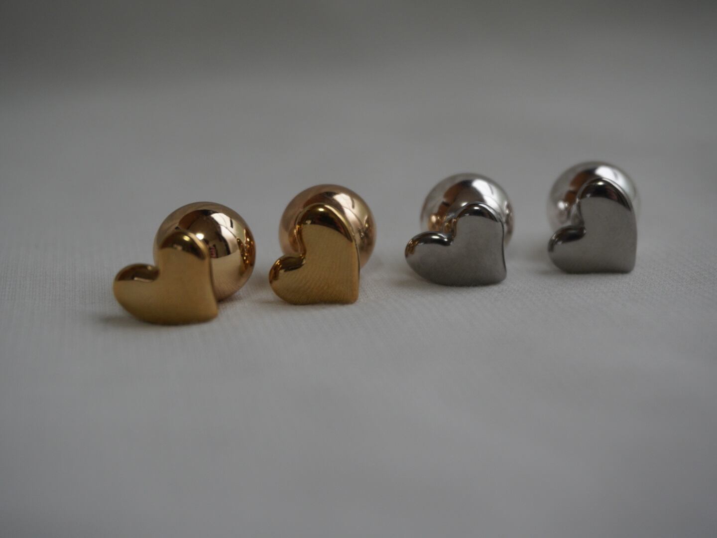 【 CORE 】Heart stud pierce NO.1