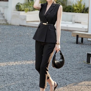 オールインワン パンツスーツ レディース ノースリーブ ベスト Vネック 送料無料 パンツ アンクル丈 ドレッシー チュール 切り替え パーティ 大人可愛い かわいい きれいめ 大人女子 エレガント デコルテ 無地 春 夏 ガーリー お出かけ 外出 きれいめカジュアル 着回し ファッション デート コーディネート 重ね着 休日 特別な日 お祝い 記念日 カジュアル 普段着 おしゃれ シンプル スタイル オフィスカジュアル 10代 20代 30代 ブラック XS S L XL 2XL 大きいサイズ