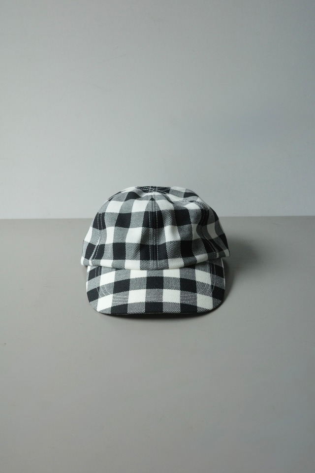 TSTS【GINGHAM WOOL DRAWSTRING CAP -BLACK GINGHAM-】