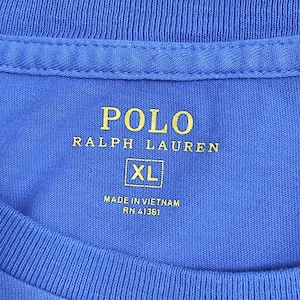 【POLO RALPH LAUREN】XL ビッグシルエット ポケットTシャツ 刺繍ロゴ ワンポイント ポケt ポロ ラルフローレン シングルステッチ 半袖 夏物 US古着