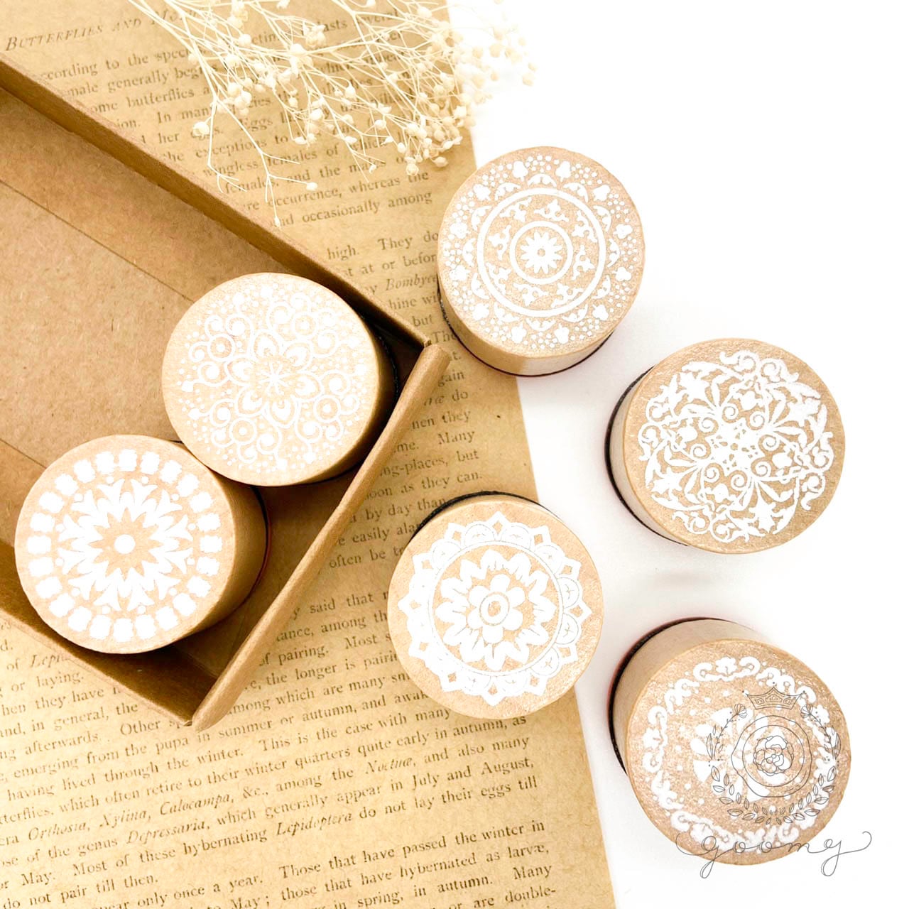 木製スタンプBOX レースサークル<H13>