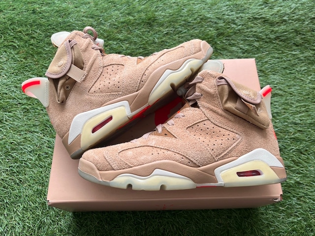 NIKE × TRAVIS SCOTT AIR JORDAN 6 RETRO SP BRITISH KHAKI DH0690-200 24cm 69895