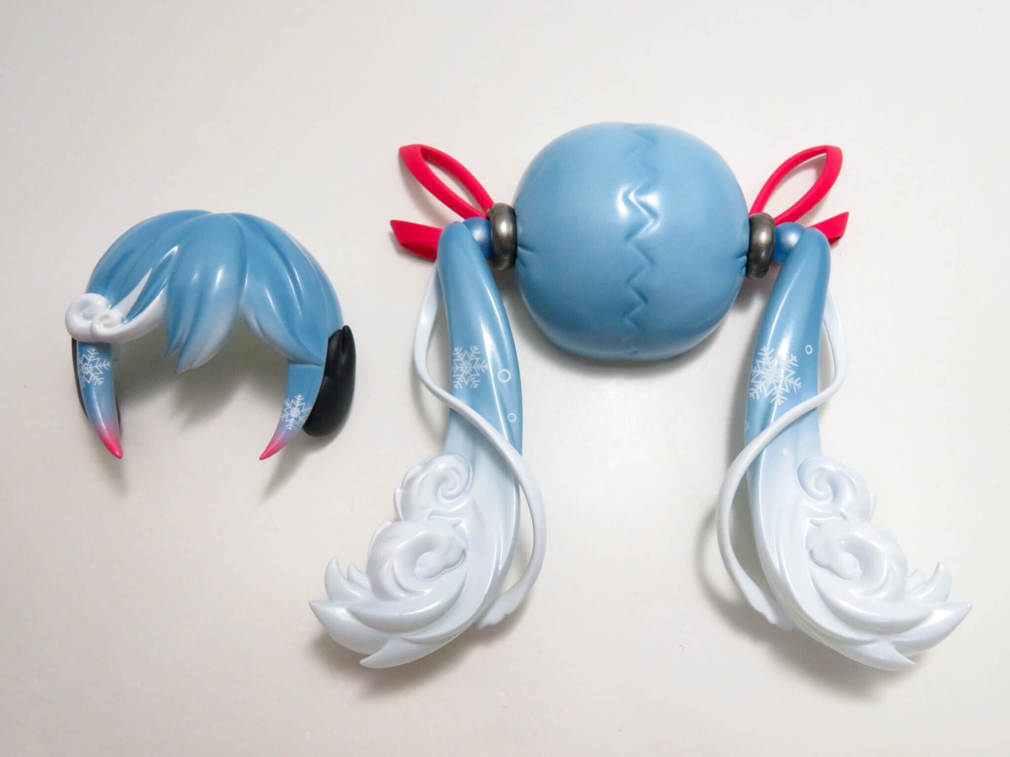 再入荷(A−ランク)【1800】 雪ミク Grand Voyage Ver. 髪パーツ ツインテール ねんどろいど