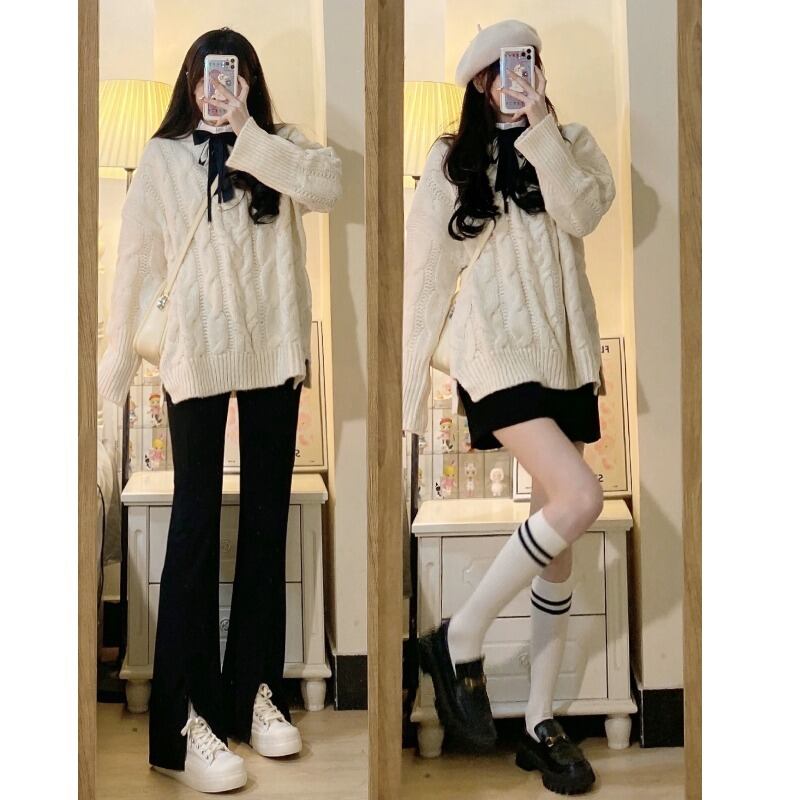 スタイルプルオーバー セーター オータムウィンタージャケット 秋物 冬物 萌量不足53245422048