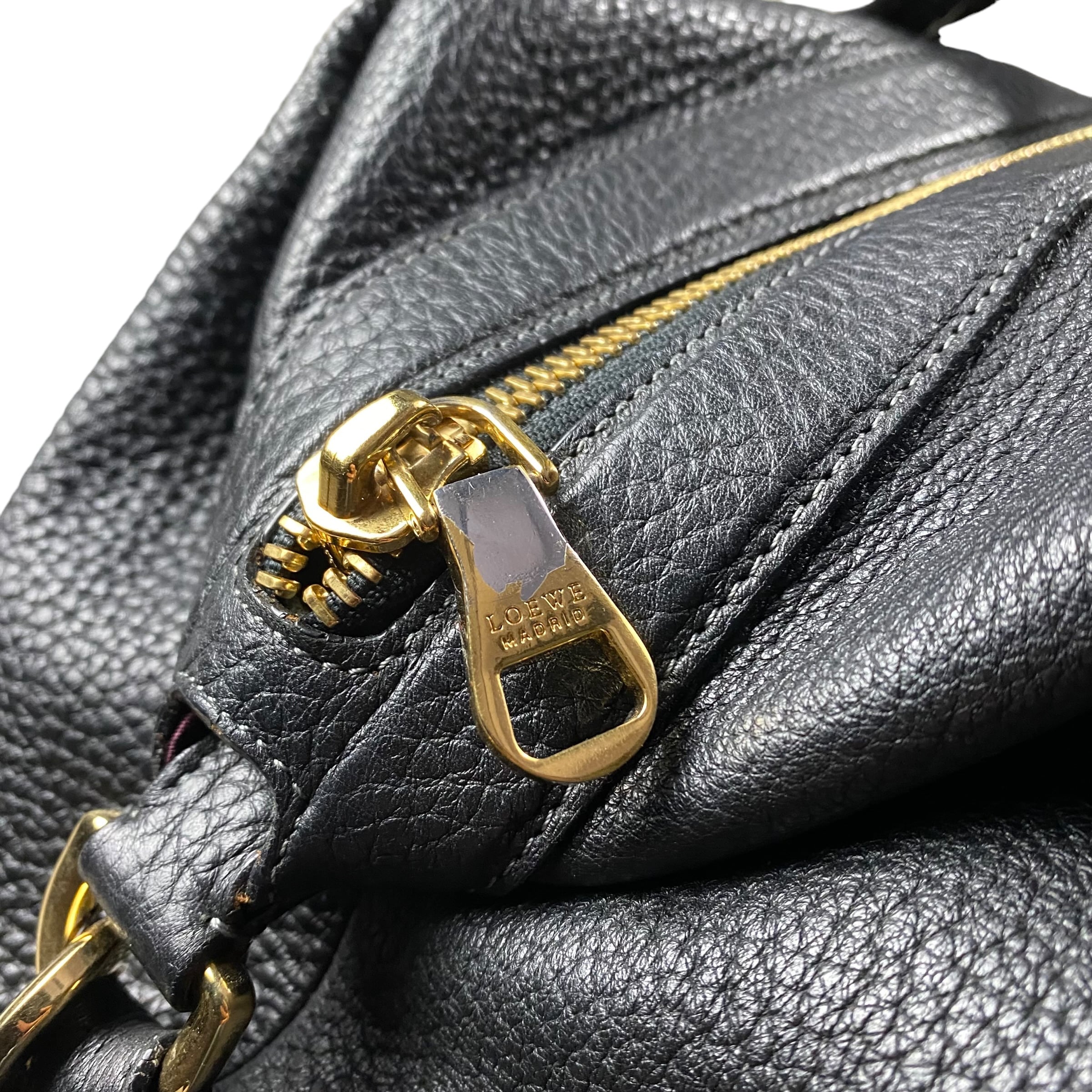 LOEWE ostrich switching 2way leather bag “May” | NOIR ONLINE
