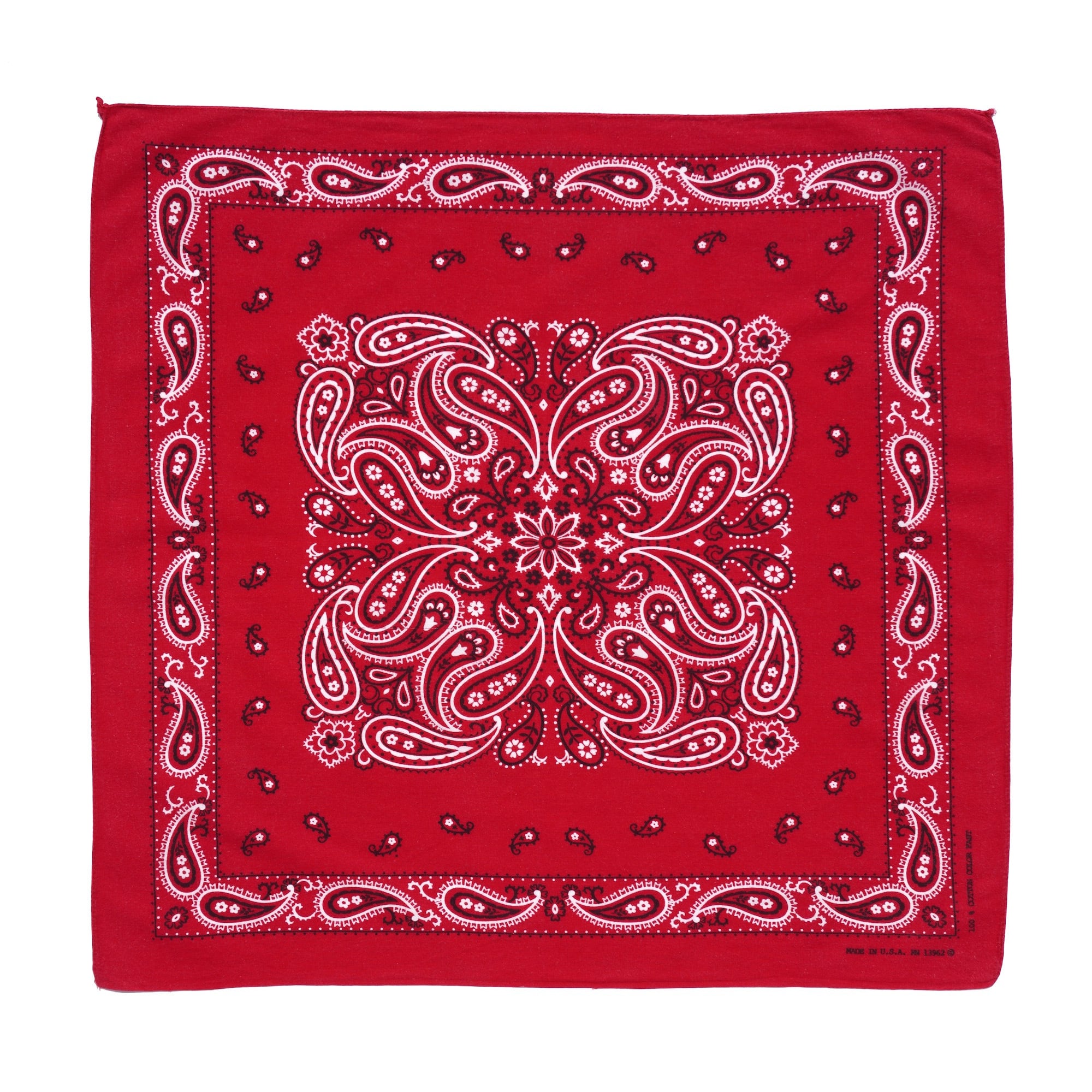 ✨超激レア✨70s★クロスバンダナ★レッド★Made in USA ✨超激レア✨70s☆クロスバンダナ☆レッド☆Made in USA