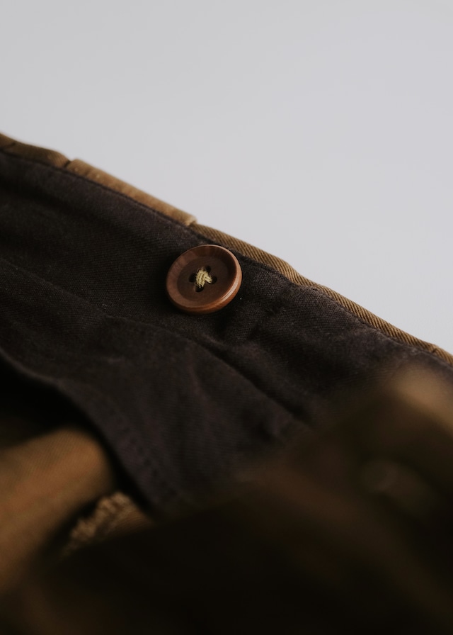 90's Y's for men 2 tuck side cinch cotton trousers