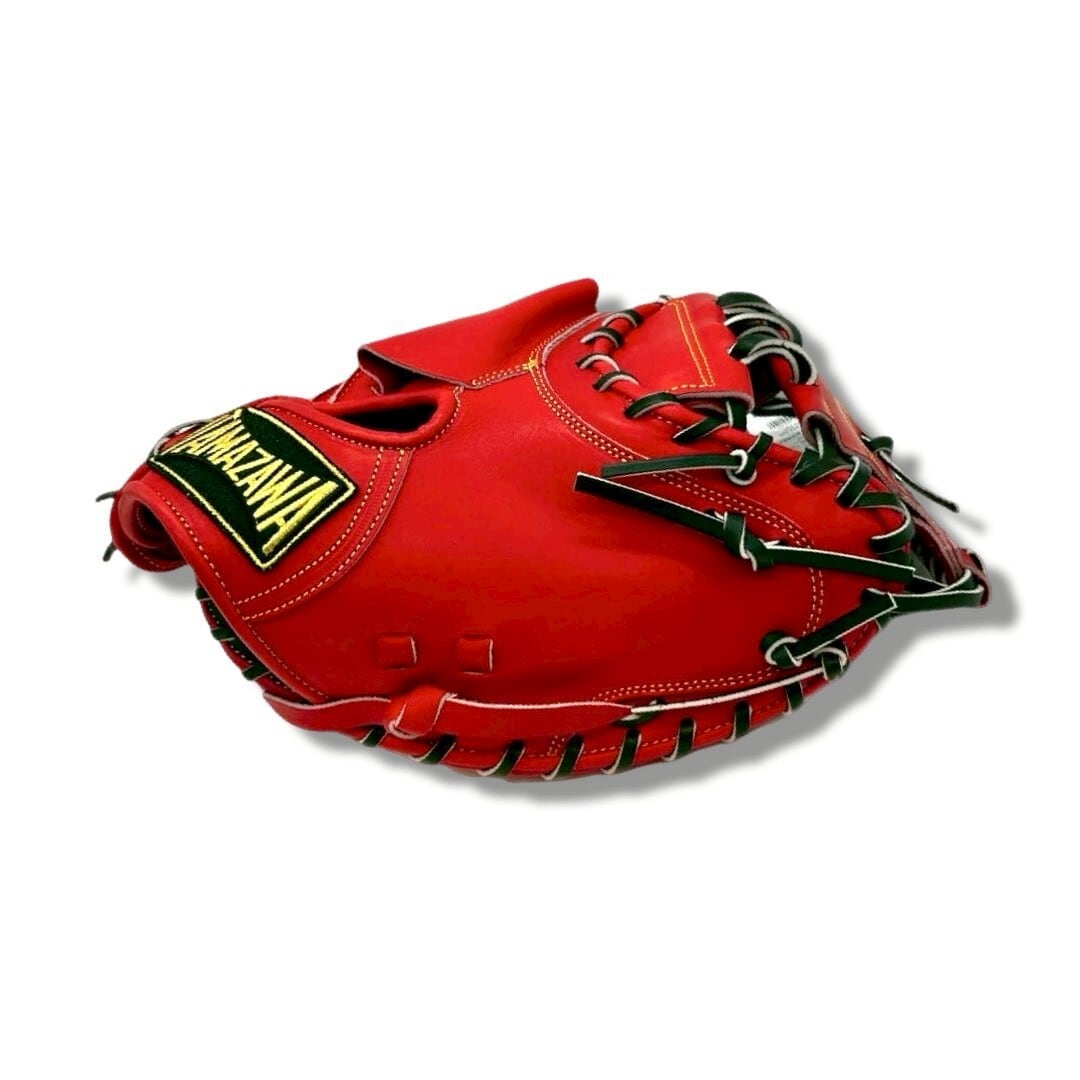 【硬式】玉澤 キャッチャーミット DELUXE TKC-TLS2DX 右投げ(本体:Rオレンジ 紐:ブラック)|タマザワ_02