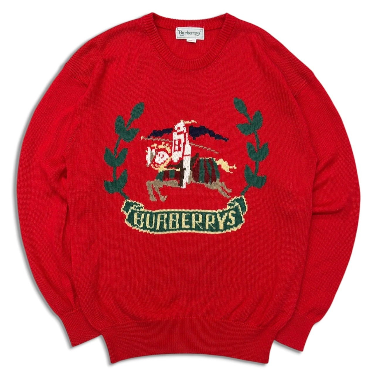 【BURBERRYS】90s KNIT バーバリー　ニット　ロゴ　