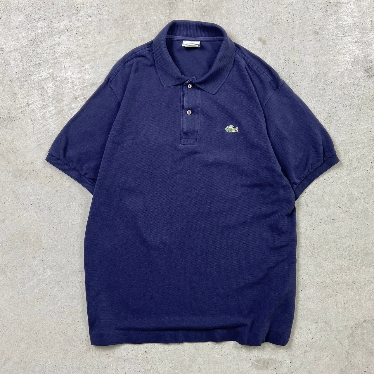 LACOSTE ラコステ ポロシャツ 鹿の子 メンズL相当 古着 ワンポイント 