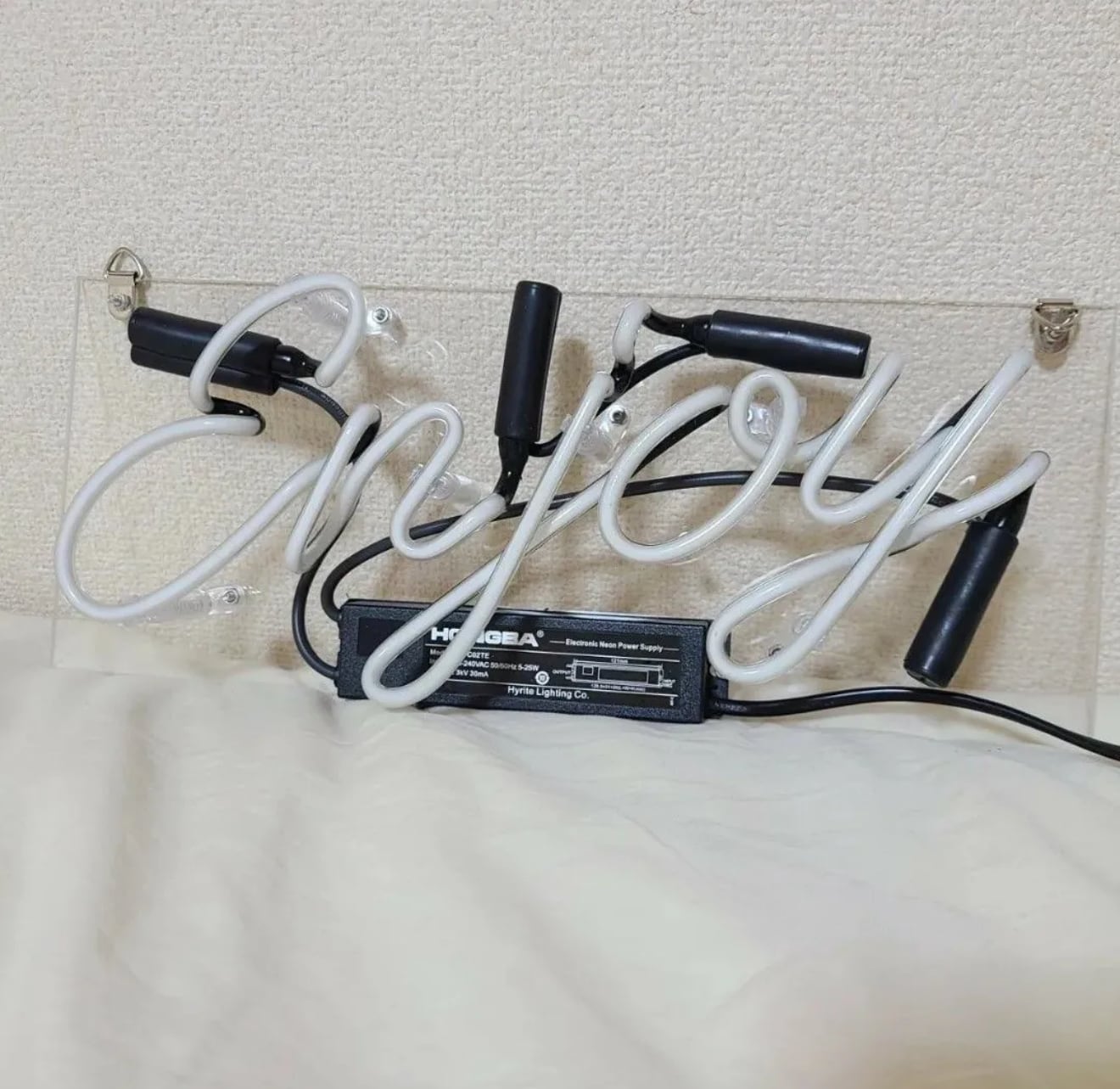 オーダーメイド ネオン管 ブルー ENJOYネオンライト 看板 LED