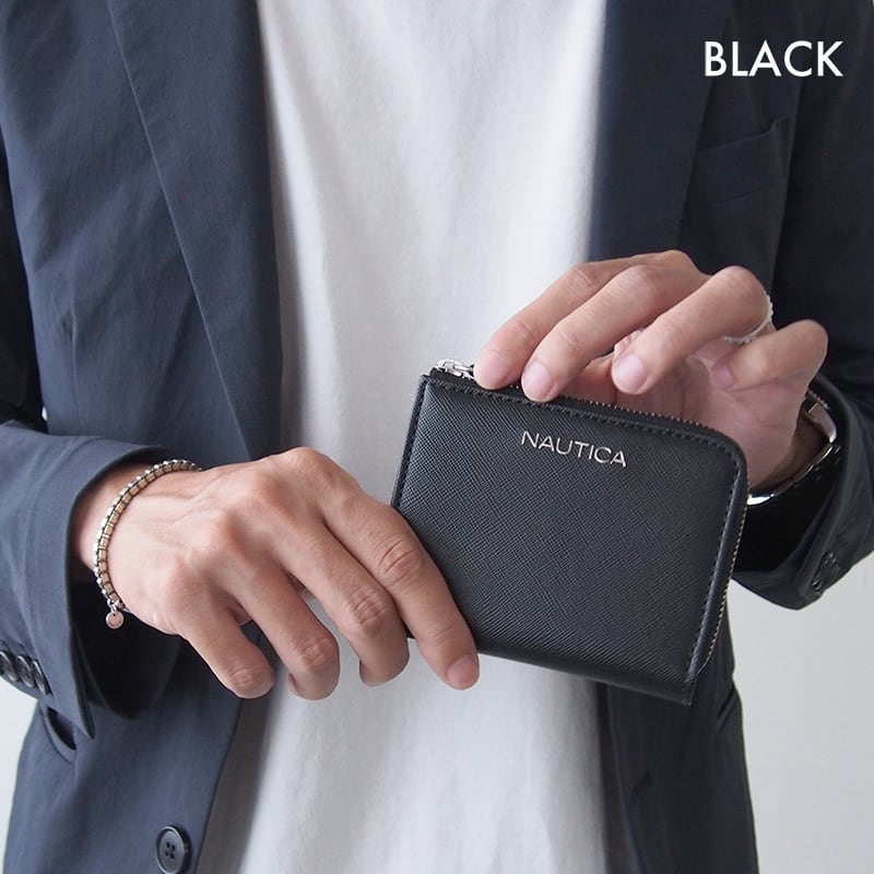 RESISTANT コンパクト財布 ブラックカラビナ付き RESISTANT コンパクト財布 ブラックカラビナ付き 財布 メンズ 二つ折り