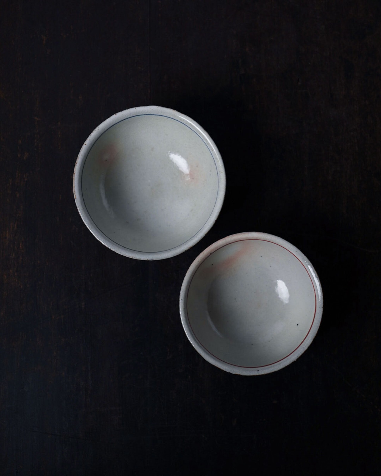 夫婦茶碗　青海波