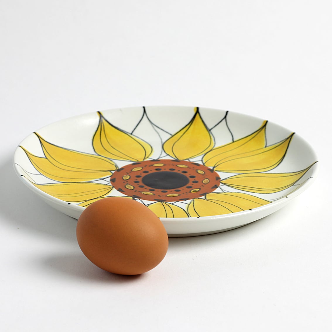 ARABIA アラビア Aurinkoruusu アウリンコルース ひまわり 200mm皿 - 9