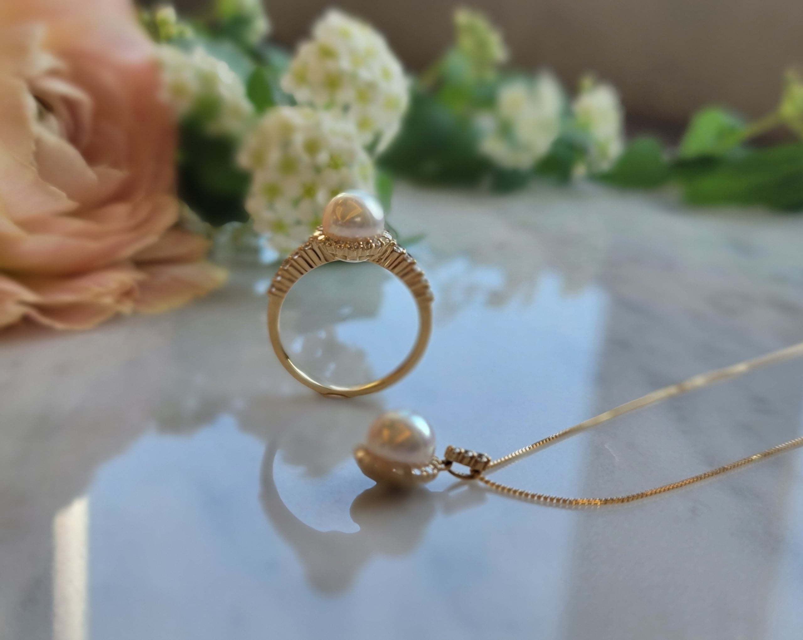 k18 YG ゴールデンパール　ピアス　美品 K18 ゴールデンパールピアス – I&JEWELRY