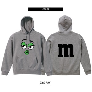 LIPP 「"m’s Green Face" Foodie White/Gray」