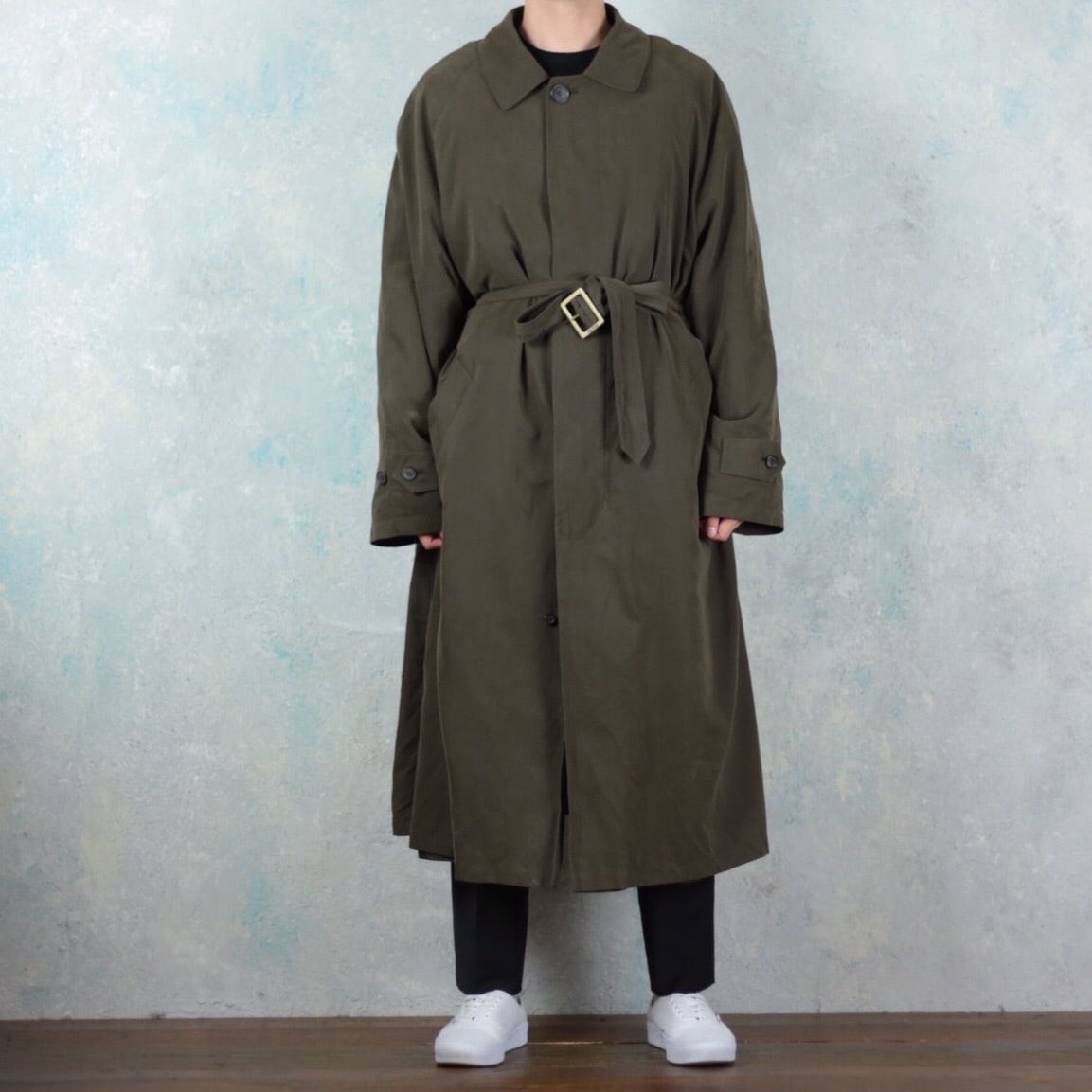 NAUTICA オーバーサイズライナー付きスムースステンカラーコート【FF