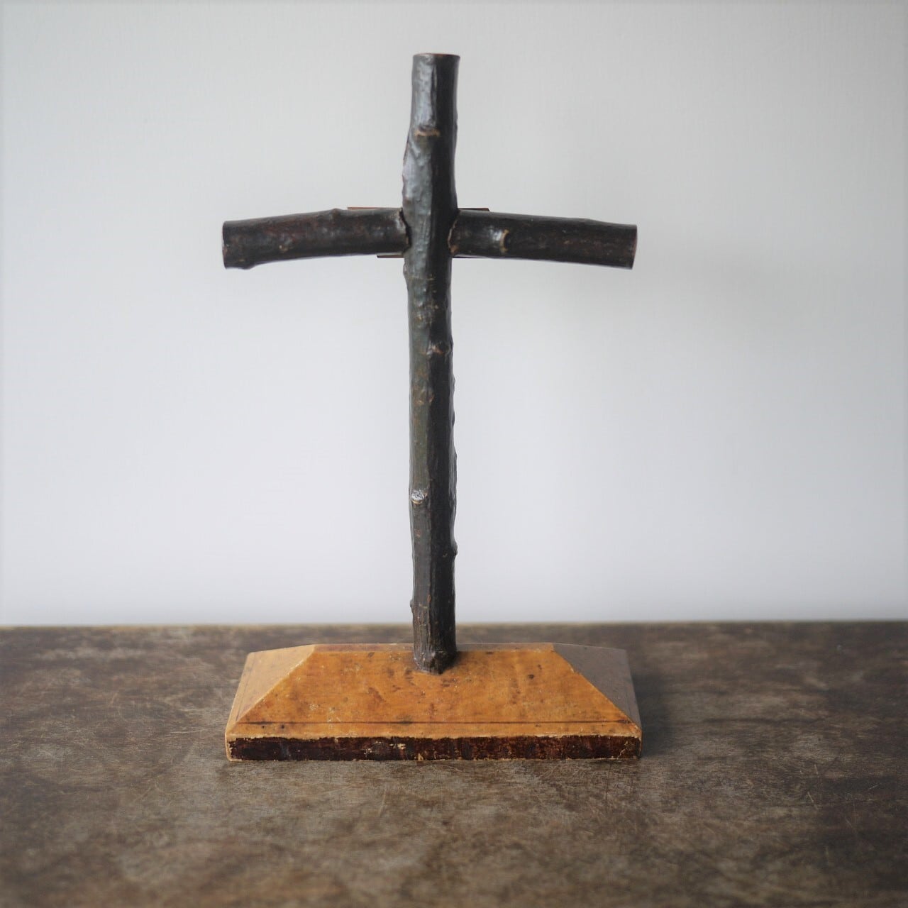 木製十字架 聖句 ヴィンテージドイツ | こりすのパン屋Base店 （世界の