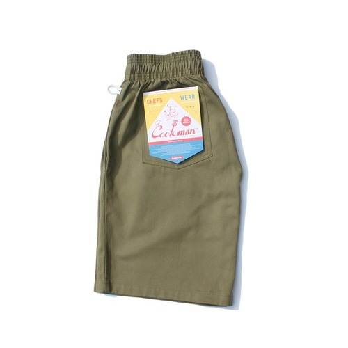 COOKMAN (クックマン) Chef Short Pants (シェフショートパンツ ) カーキ  231-11946