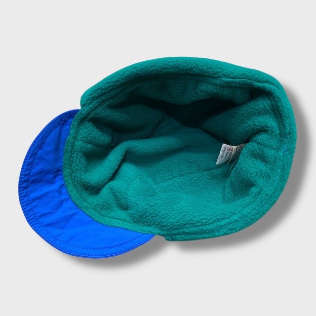 80s USA製 L.L.Bean エルエルビーン イヤーマフ付きフリースキャップ ゴアテックス ブルー