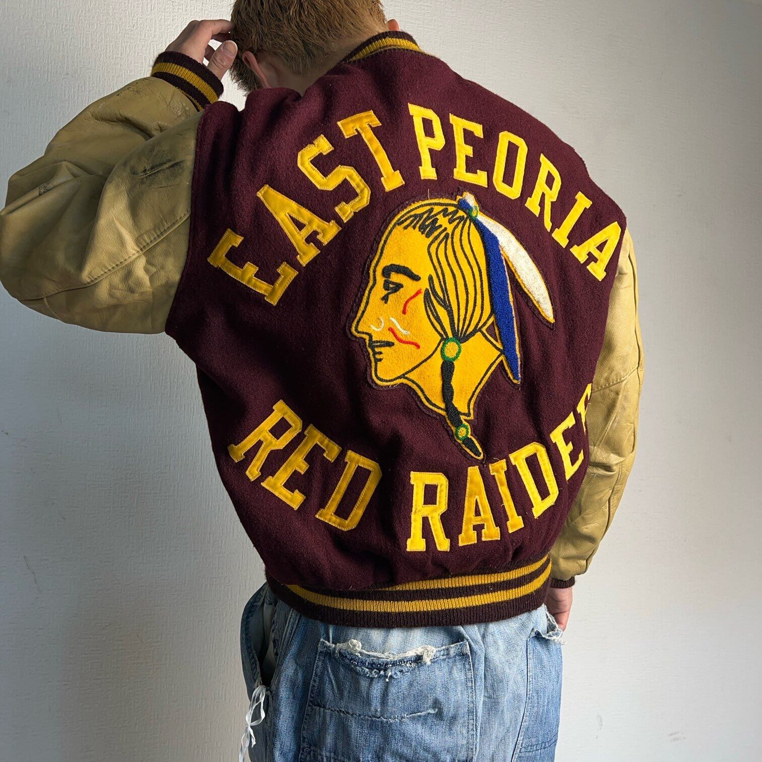 1980's EAST PEORIA RED RAIDERS AWARD JACKET 80年代 スタジャン