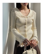 フレンチレトロレース 春カーディガン