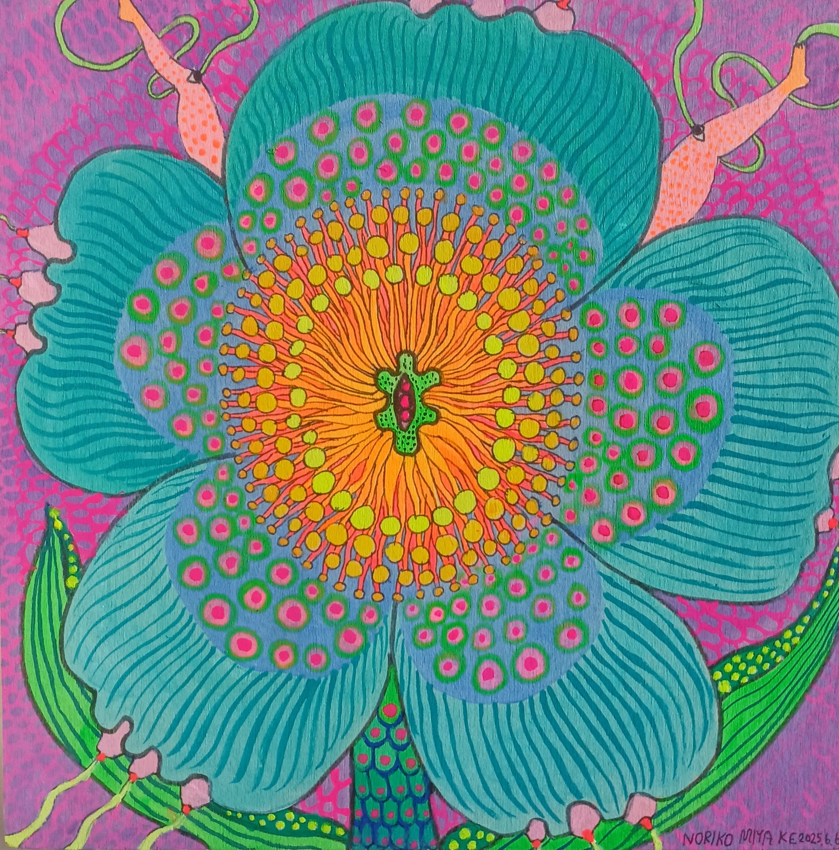 青いケシの花 | NORIKO MIYAKE