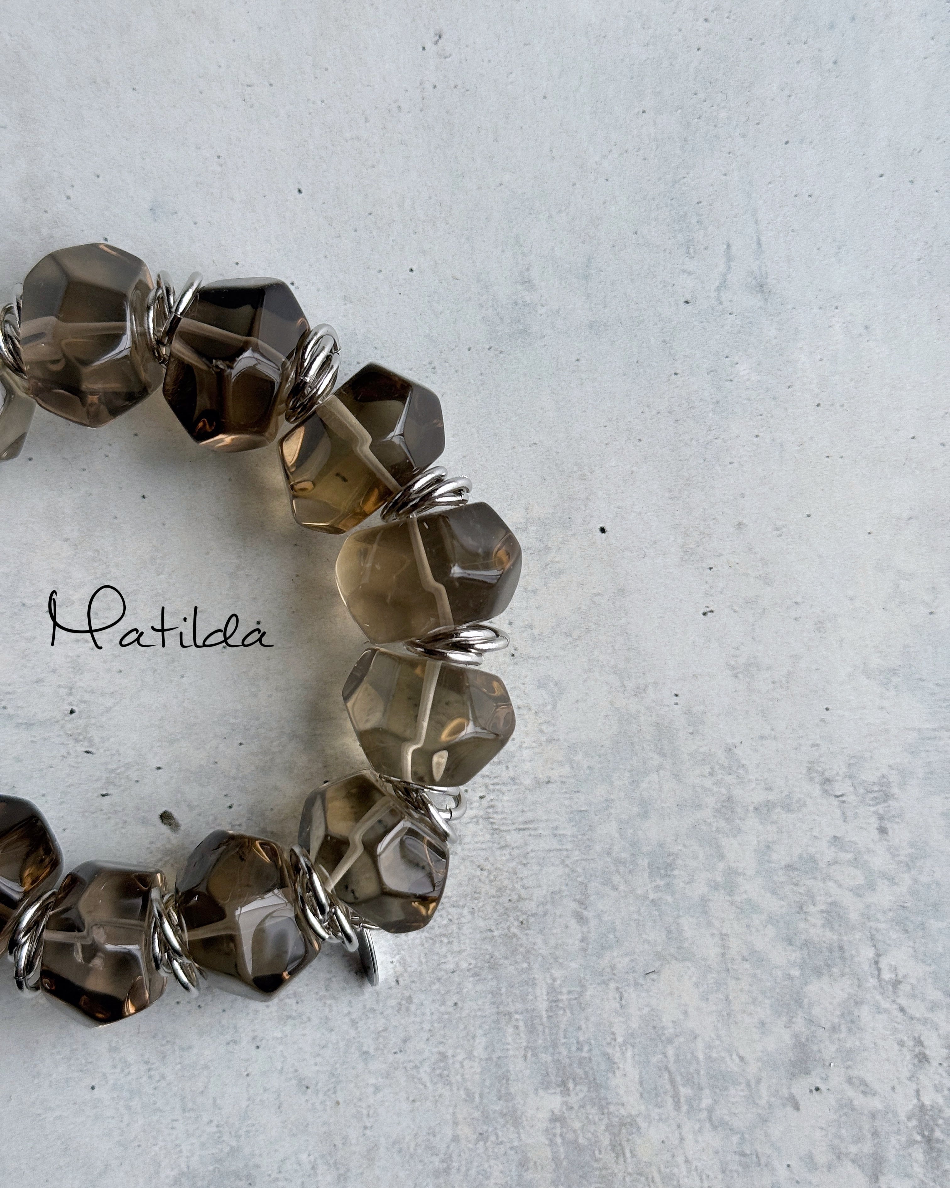 tumble bracelet(スモーキークォーツ)