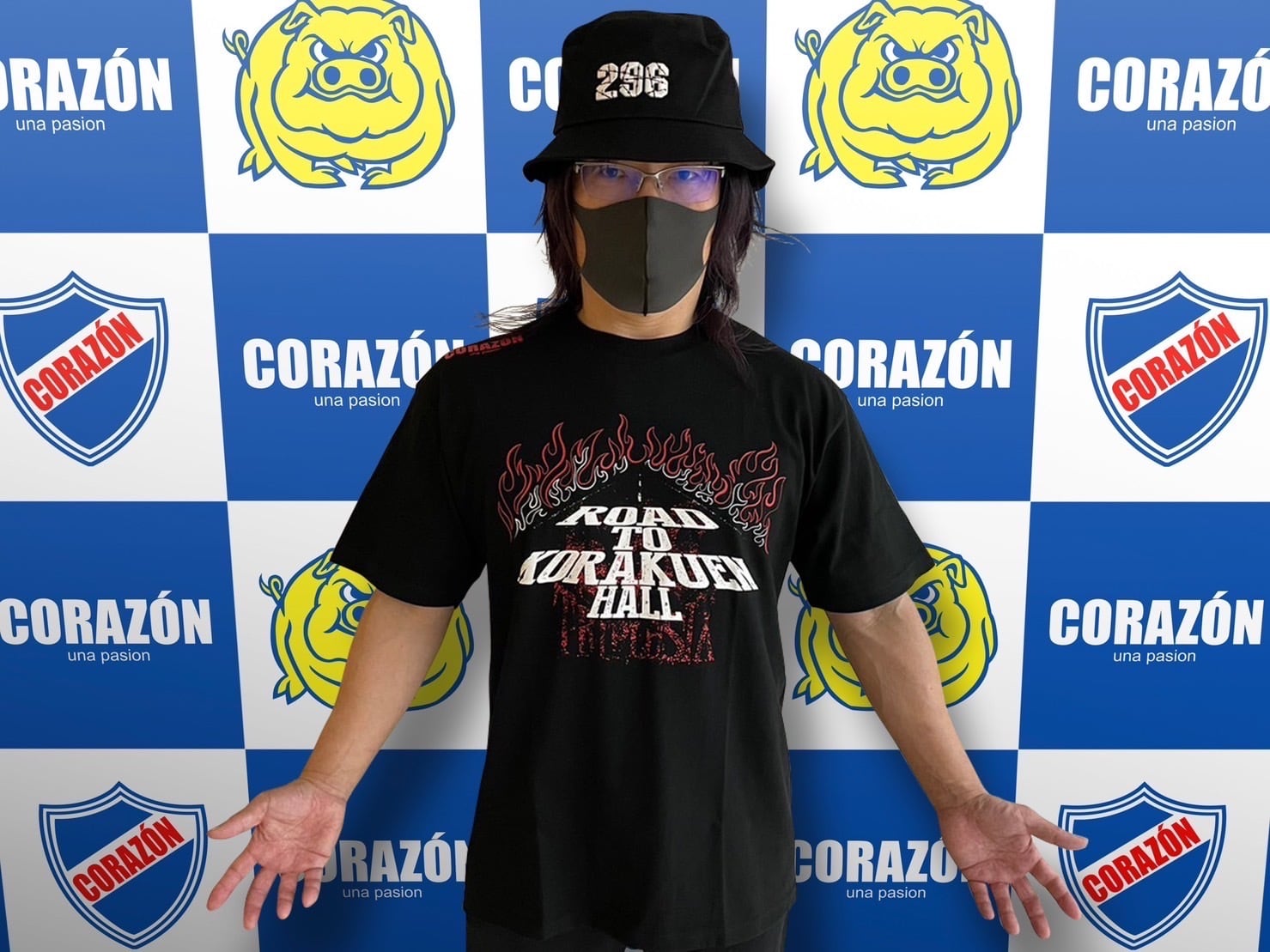 666×CORAZON『ROAD TO KORAKUEN HALL 』Tシャツ | コラソンプロレス