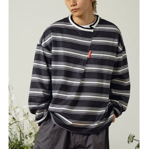 【BDCT】Stripe contrast sweatshirt(ストライプコントラストスウェットシャツ) 【BDCT】Stripe contrast sweatshirt(ストライプコントラストスウェットシャツ)