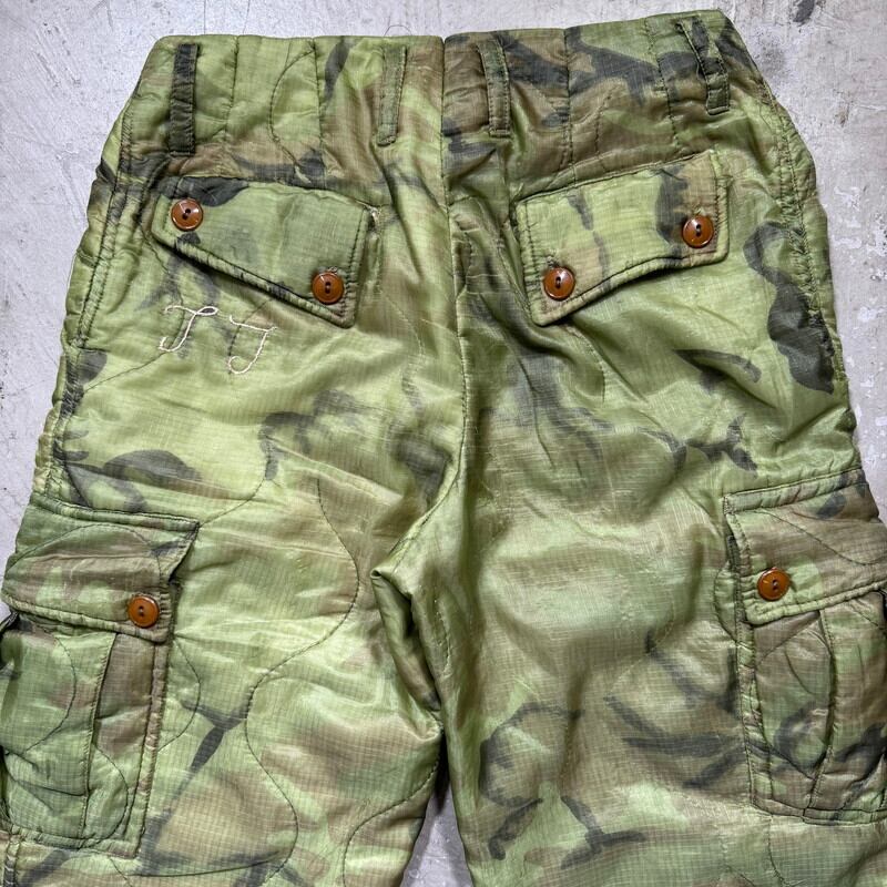 60's~ Unknown キルティングポンチョライナーカスタムファティーグ