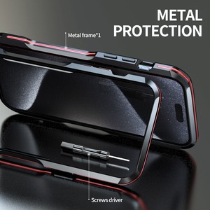 ◆iPhone 16/15/14/13/Pro/Pro Max/Plus/e/Mini◆Minimal Curve Metal Frame Case / ミニマル カーブ メタル フレーム スマホケース