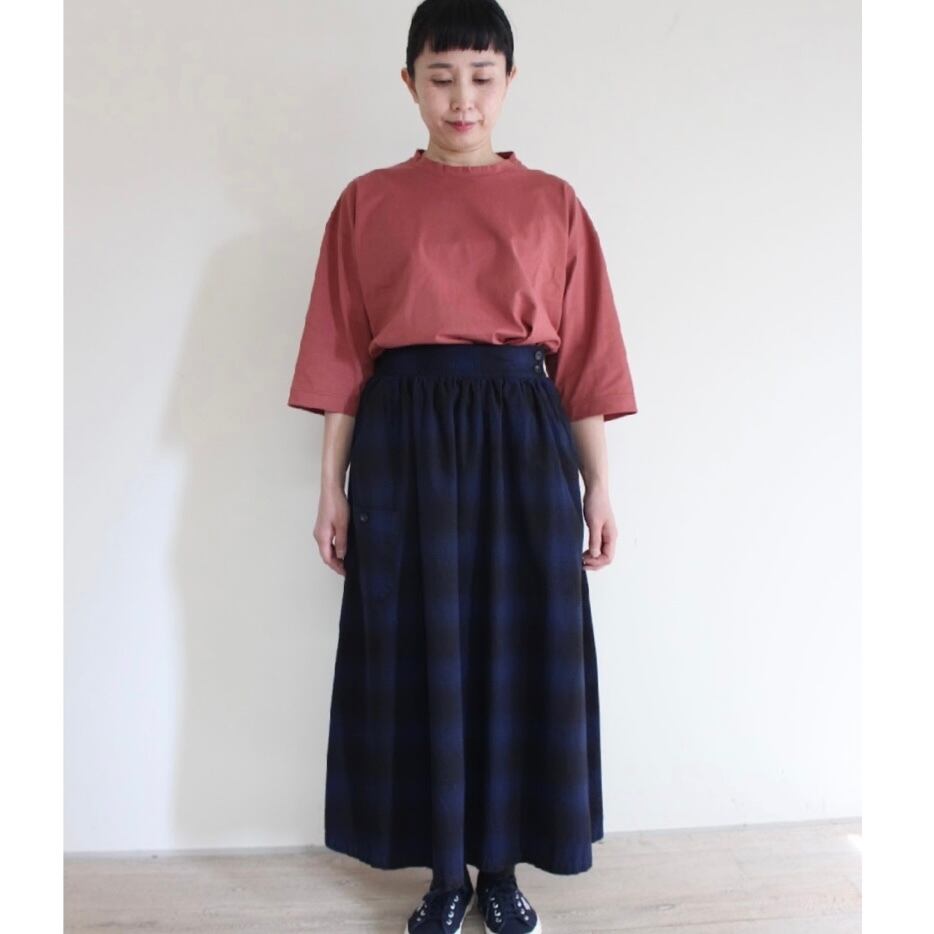 C21859 Flannel Check Farmer's Skirt | sarahwear