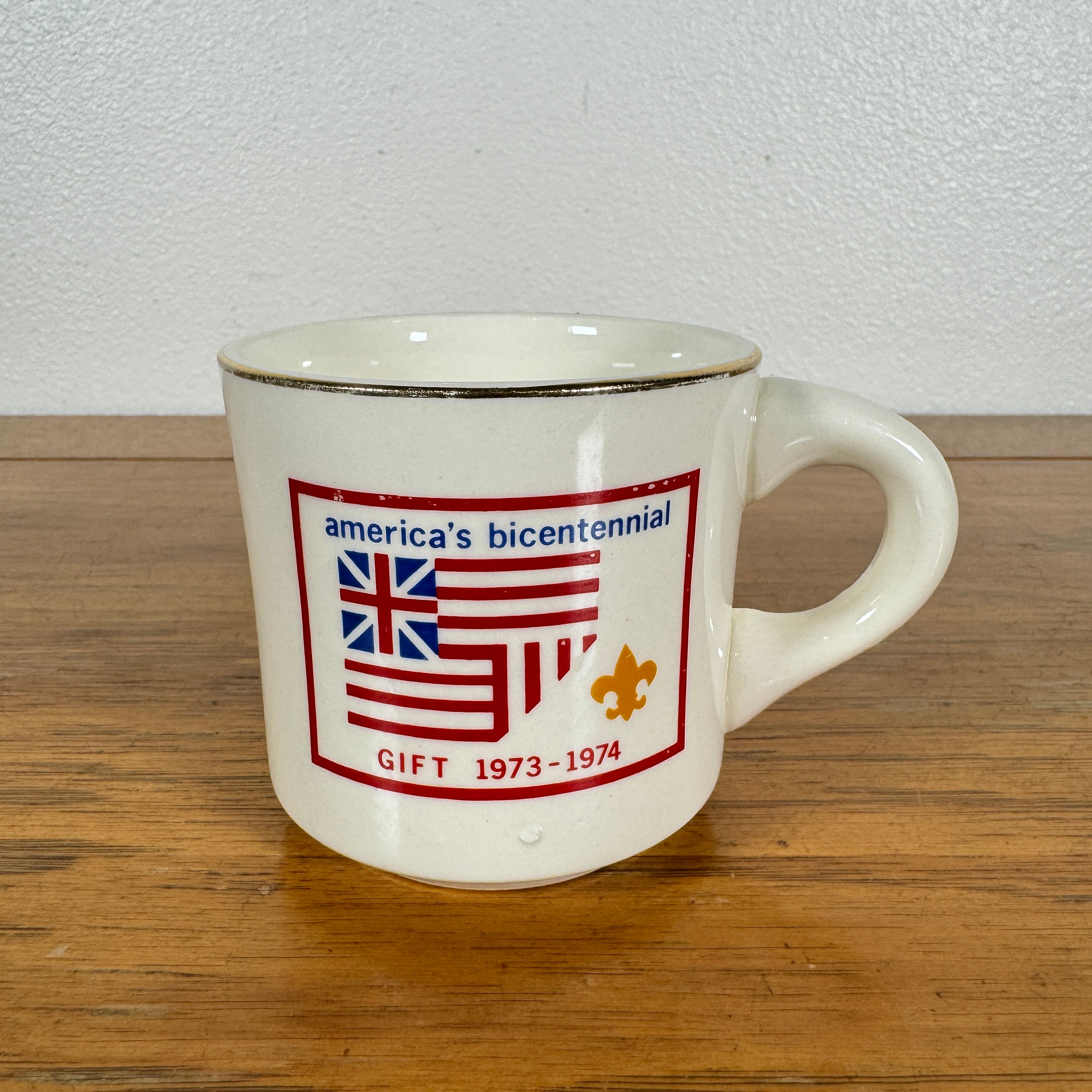 #1796【1970年代】ビンテージ Bicentennial(バイセンテニアル)ボーイスカウト マグカップ / コーヒーカップ アメリカ