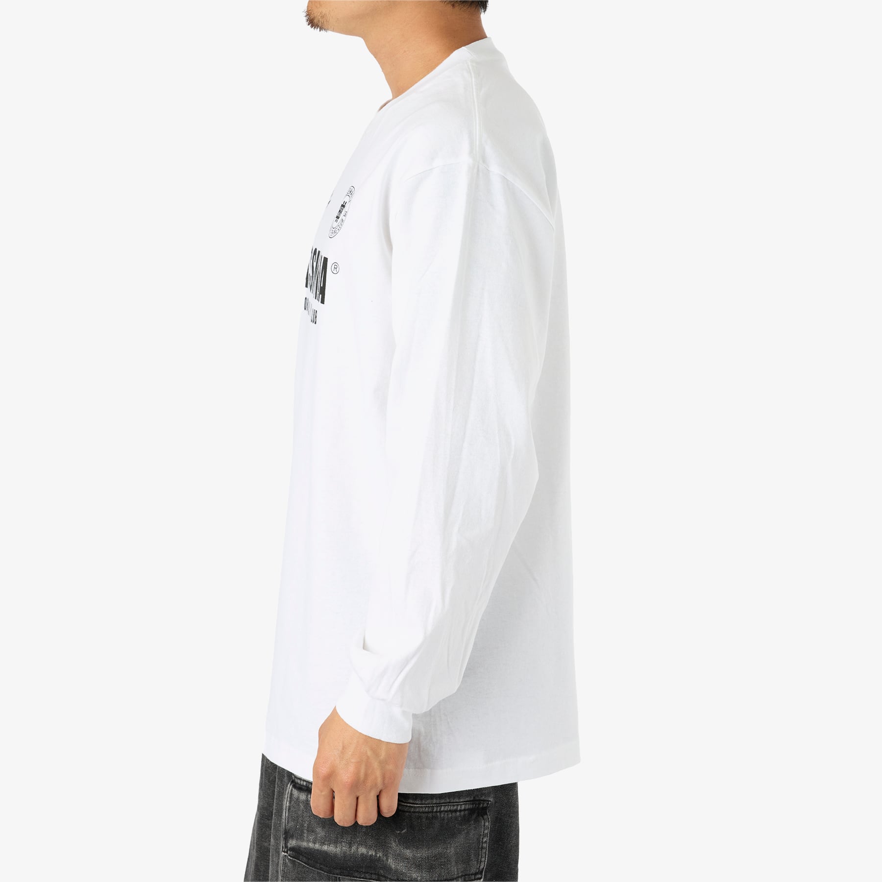 BASSMANIA GAME logo LS Tee［WHT］ | bassmania.jp