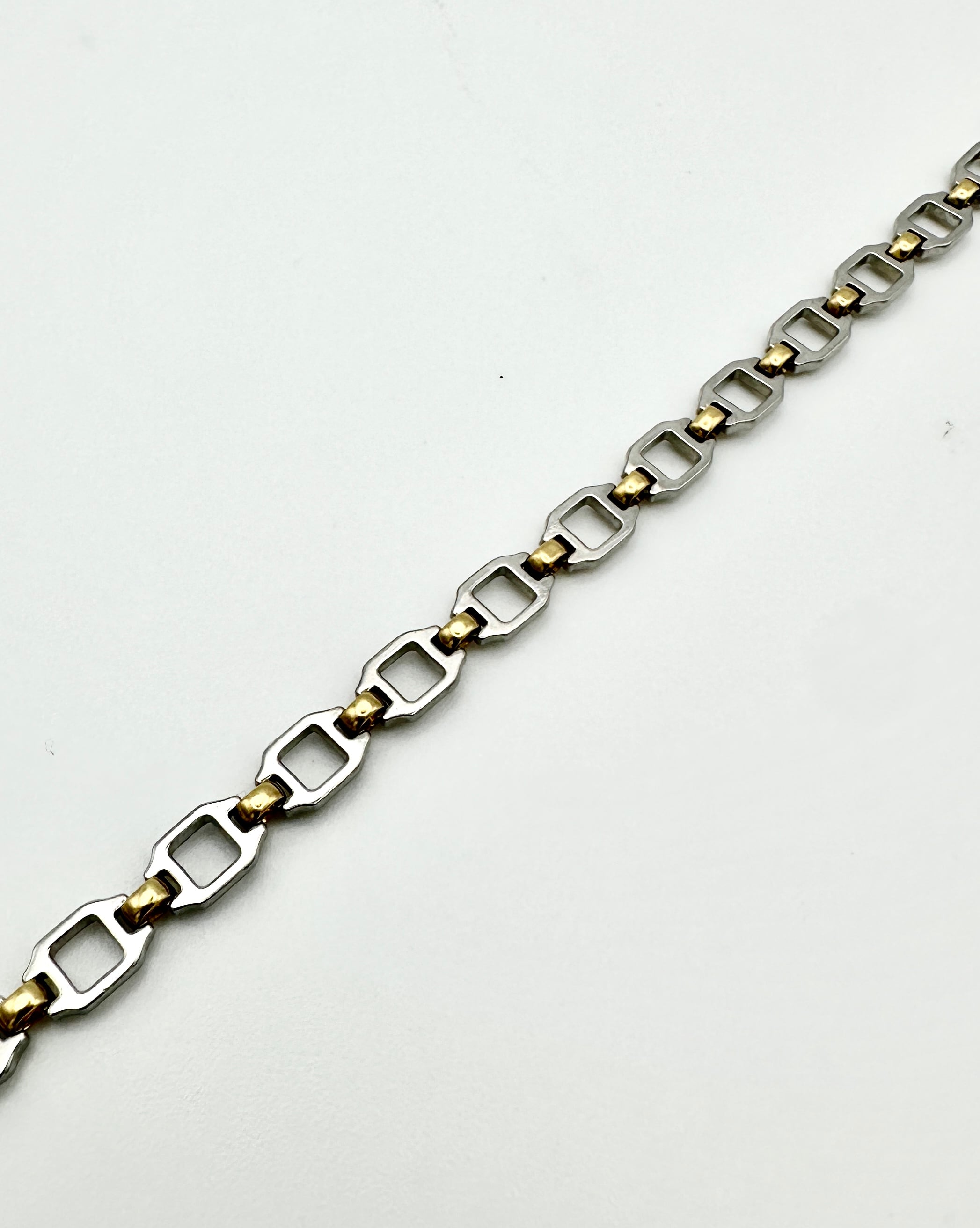 Cartier サントス リンクチェーンコンビブレスレット SS/750 6.4g